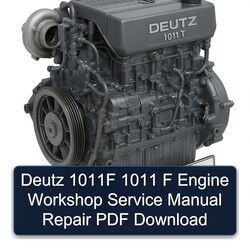Deutz 1011 F 1011F Engine Service Repair Workshop Manual PDF