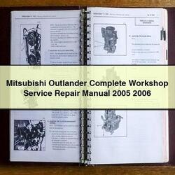 2005-2006 Mitsubishi Outlander Service Repair Workshop Manual PDF