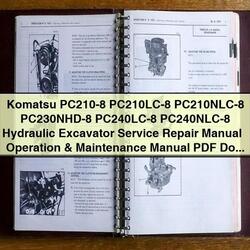 Komatsu PC210-8 Series Hydraulic Excavator Operation Service Repair Workshop Manual PDF