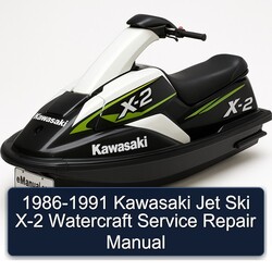 1986-1991 Kawasaki Jet Ski X-2 Watercraft Service Repair Workshop Manual PDF