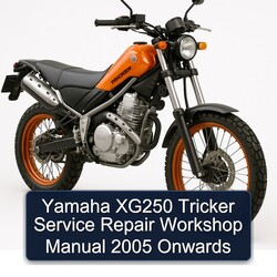 2005 Yamaha XG250 Tricker Onwards Service Repair Workshop Manual PDF