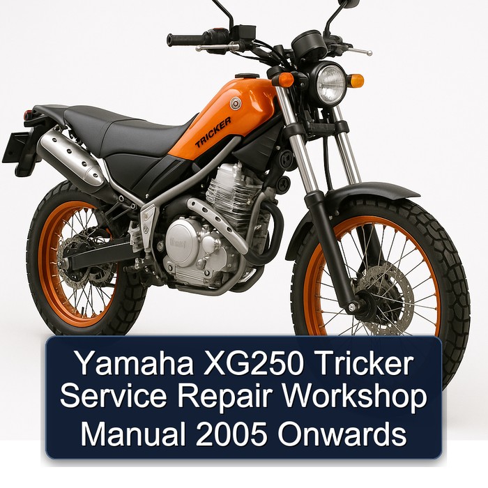 2005 Yamaha XG250 Tricker Onwards Service Repair Workshop Manual PDF