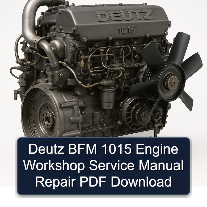 Deutz 1015 BFM Engine Service Repair Workshop Manual PDF