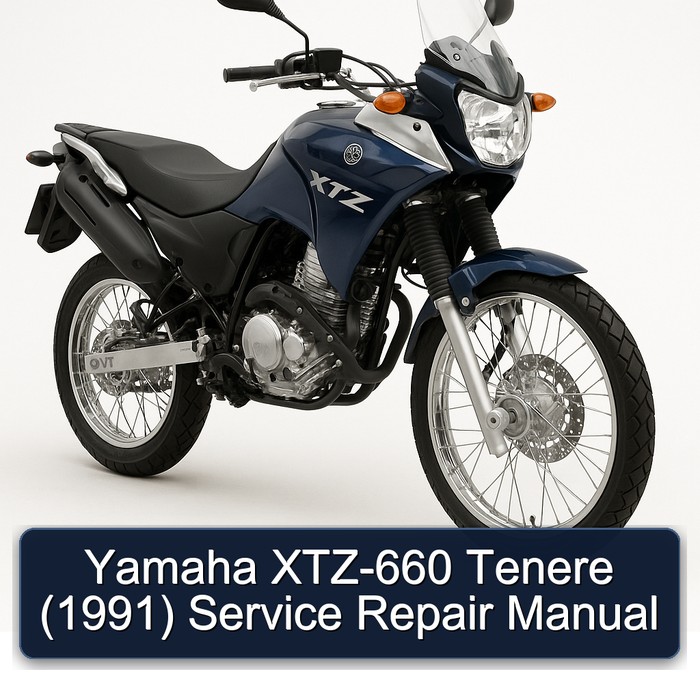 1991 Yamaha XTZ Models XTZ-660 Tenere Service Repair Workshop Manual PDF