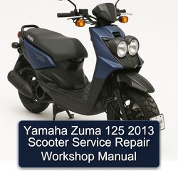 Yamaha Zuma 125 2013 Scooter Service Repair Workshop Manual 