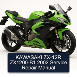 2002 Kawasaki ZX Models ZX-12R Zx1200-b1 Service Repair Workshop Manual PDF