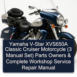 Victory Classic Cruiser Yamaha V-STAR XVS650A Motorcycle (3 Set) Parts Owners Service Repair Workshop Manual PDF