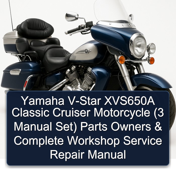 Victory Classic Cruiser Yamaha V-STAR XVS650A Motorcycle (3 Set) Parts Owners Service Repair Workshop Manual PDF