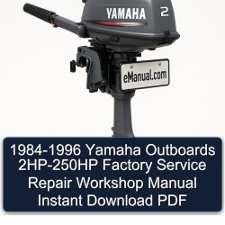 1984-1996 Yamaha Outboards 2HP-250HP Service Repair Workshop Manual PDF