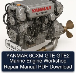 Yanmar 6CXM GTE GTE2 Marine Engine Service Repair Workshop Manual PDF
