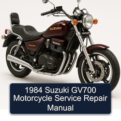 1984 Suzuki GV700 Motorcycle Service Repair Workshop Manual PDF