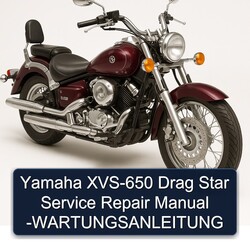 Yamaha XVS-650 Drag Star Service Repair Manual -WARTUNGSANLEITUNG 