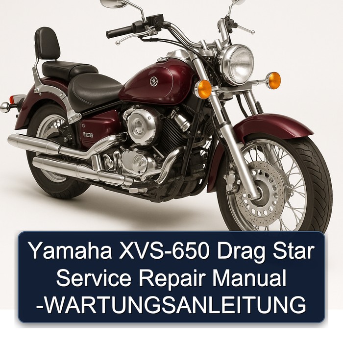 Yamaha XVS Models XVS-650 Drag Star -wartungsanleitung Service Repair Workshop Manual PDF