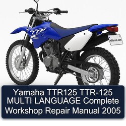 2005 Yamaha TTR Models TTR125 TTR-125 Multi Language Service Repair Workshop Manual PDF