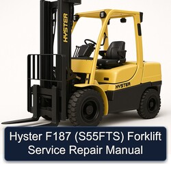Hyster F187 (S55FTS) Forklift Service Repair Workshop Manual PDF
