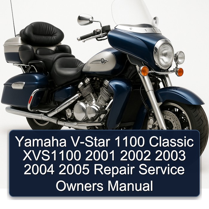 2001-2005 Aprilia Classic Yamaha V-STAR 1100 XVS1100 Owners Owner's Manual PDF