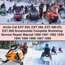 1990-1998 Arctic CAT EXT 550, 580, 580 Efi, 600 Snowmobile Service Repair Workshop Manual PDF