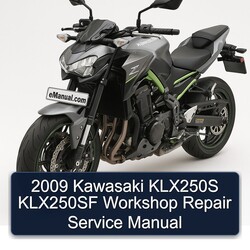 2009 Kawasaki KLX Series KLX250S KLX250SF Service Repair Workshop Manual PDF