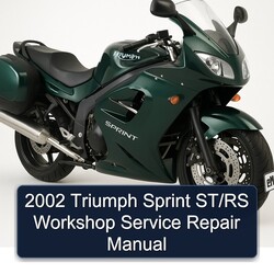 2002 Triumph Sprint ST/RS Service Repair Workshop Manual PDF