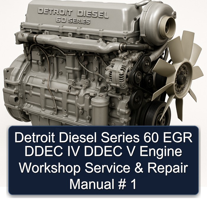 Detroit Diesel 60 Series EGR Ddec IV V Engine Service Repair Workshop Manual PDF