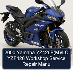2000 Yamaha YZF Models Yz426f(m)/lc YZF426 Manu Service Repair Workshop Manual PDF