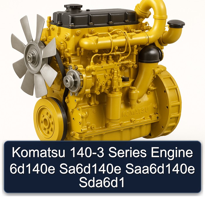 Komatsu 140-3 Series Engine 6d140e Sa6d140e Saa6d140e Sda6d1