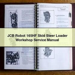 JCB Robot 165HF Skid Steer Loader Service Repair Workshop Manual PDF
