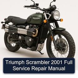 2001 Triumph Scrambler Service Repair Workshop Manual PDF