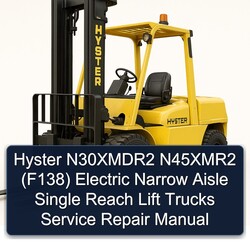 Hyster N30xmdr2 N45xmr2 (F138) Electric Narrow Aisle Single Reach Lift Trucks Service Repair Workshop Manual PDF
