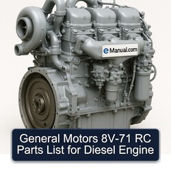 GM 71 Series General Motors 8V-71 RC Diesel Engine Parts Catalog PDF