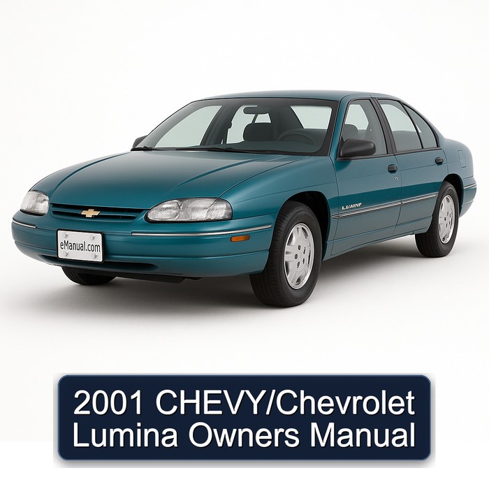 2001 Chevrolet Lumina Chevy/ Owners Owner's Manual PDF