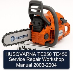 2003-2004 Husqvarna TE Models TE250 TE450 Service Repair Workshop Manual PDF