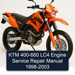 1998-2003 KTM 400 660 LC4 Engine Service Repair Workshop Manual PDF