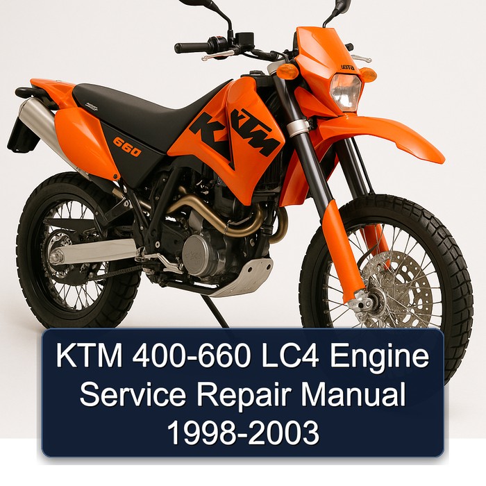 1998-2003 KTM 400 660 LC4 Engine Service Repair Workshop Manual PDF