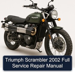2002 Triumph Scrambler Service Repair Workshop Manual PDF