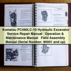 Komatsu Pc490lc-10 Hydraulic Excavator Operation Field Assembly Service Repair Workshop Manual PDF