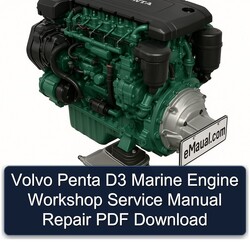 Volvo Penta D3 Marine Engine Service Repair Workshop Manual PDF