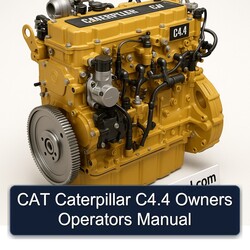 CAT Caterpillar C4.4 Owners Operators Operator's Manual PDF