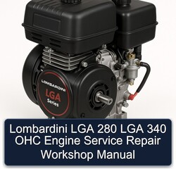Lombardini LGA Series 280 340 OHC Engine Service Repair Workshop Manual PDF