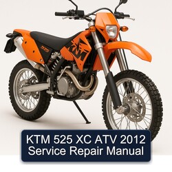 2012 KTM 525 XC ATV Service Repair Workshop Manual PDF