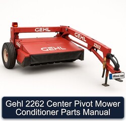 Gehl 2262 Center Pivot Mower Conditioner Parts Catalog PDF