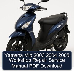 2003-2005 Yamaha MIO Service Repair Workshop Manual PDF
