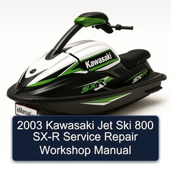 2003 Kawasaki Jet Ski 800 SX-R Service Repair Workshop Manual PDF
