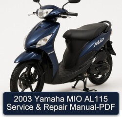 2003 Yamaha MIO AL115 Service Repair Workshop Manual PDF
