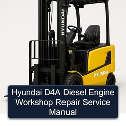 Hyundai D4A Diesel Engine Service Repair Workshop Manual PDF