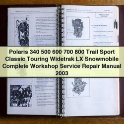 2003 Polaris Snowmobile Service Repair Workshop Manual PDF