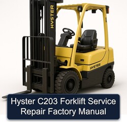 Hyster C203 Forklift Service Repair Workshop Manual PDF