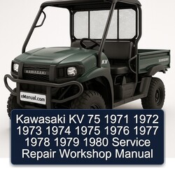 1971-1980 Kawasaki KV Models 75 Service Repair Workshop Manual PDF