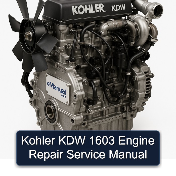 Kohler KDW Models 1603 Engine Service Repair Workshop Manual PDF