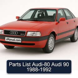 1988-1992 Audi 90 Parts Catalog PDF